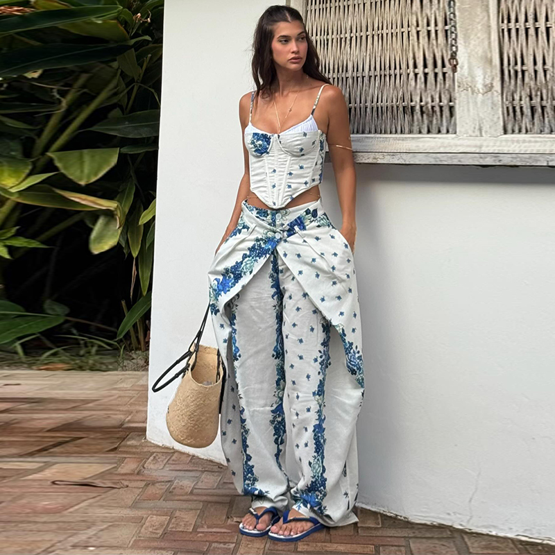 Conjunto de 2 Piezas para Muje - Romper Floral Print reseña y precio