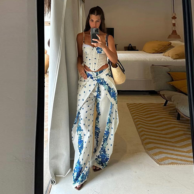 Conjunto de 2 Piezas para Muje - Romper Floral Print reseña y precio