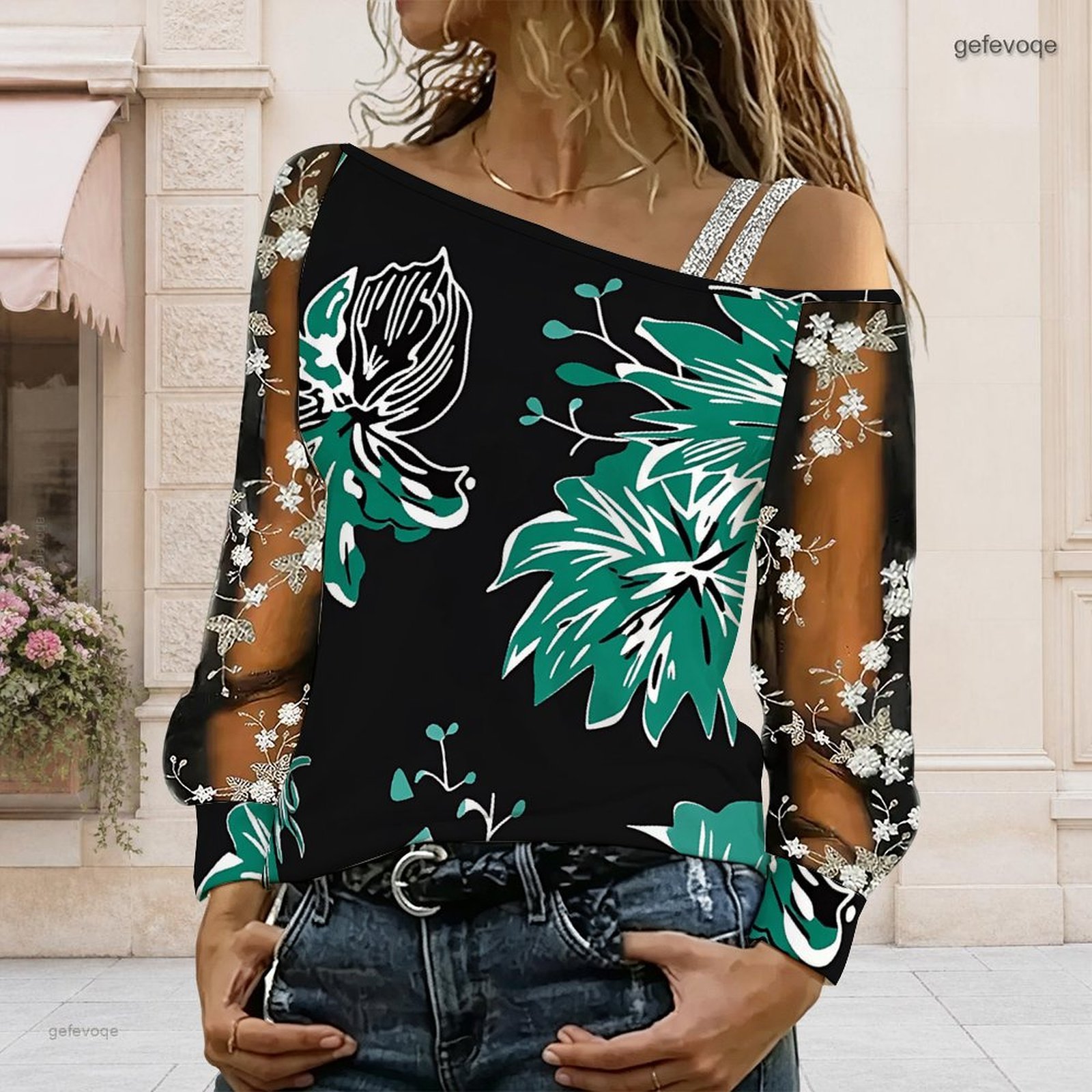 Blusa de Mujer con Hombros Des - Blouse Off Shoulder reseña y precio