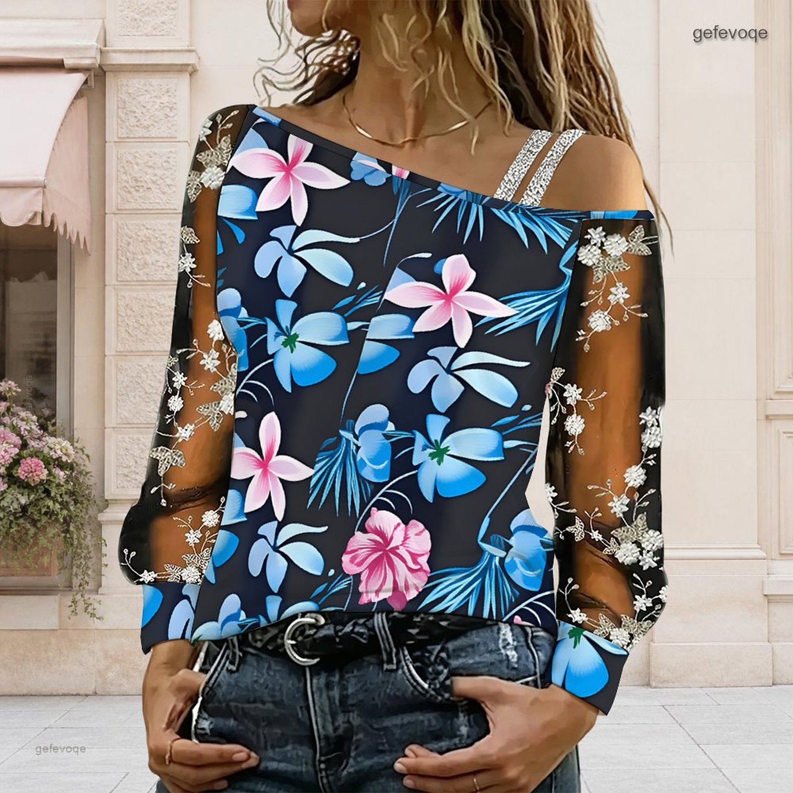 Blusa de Mujer con Hombros Des - Blouse Off Shoulder reseña y precio