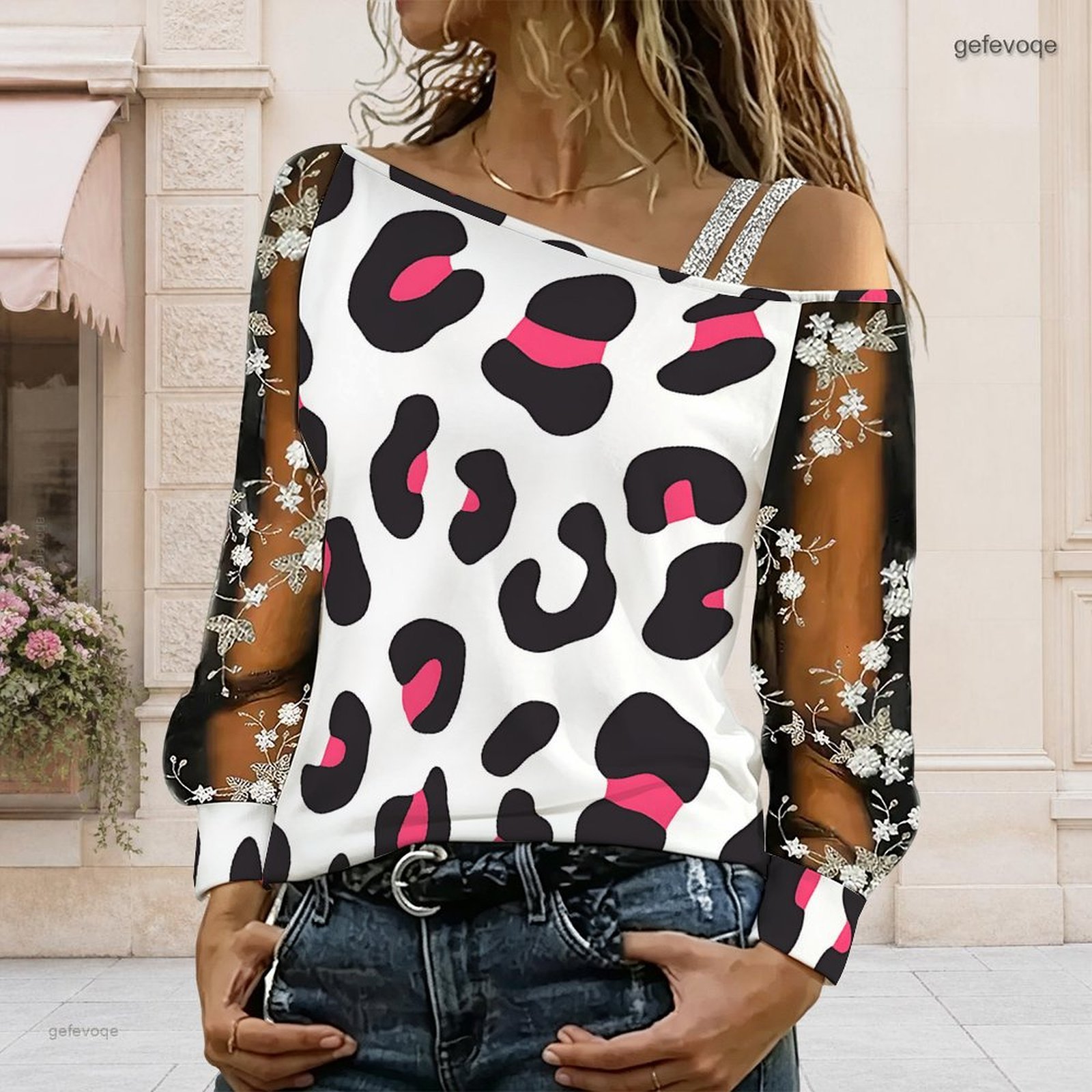 Blusa de Mujer con Hombros Des - Blouse Off Shoulder reseña y precio