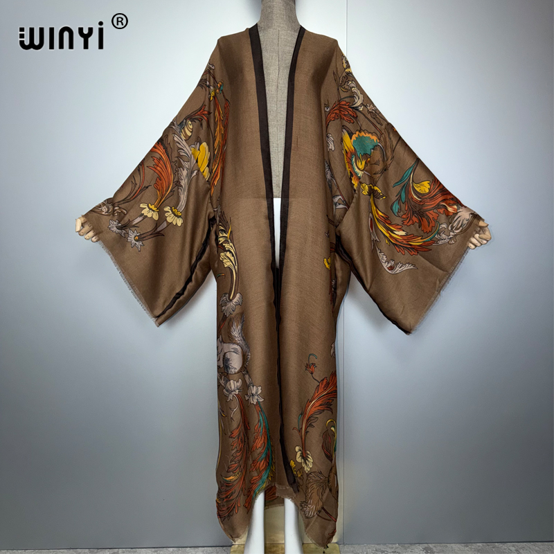 WINYI Vestido Kimono Boho Afri - Cover Up Kaftan reseña y precio