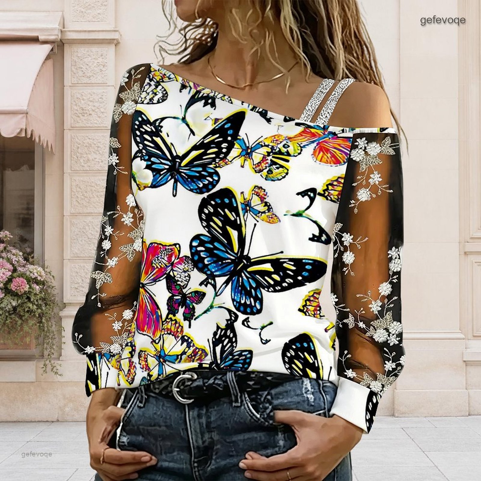 Blusa de Mujer con Hombros Des - Blouse Off Shoulder reseña y precio