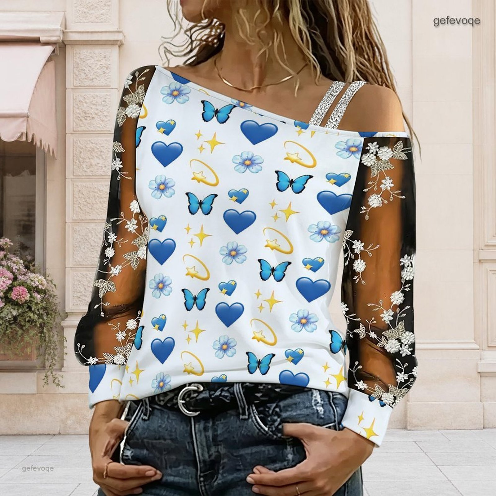 Blusa de Mujer con Hombros Des - Blouse Off Shoulder reseña y precio
