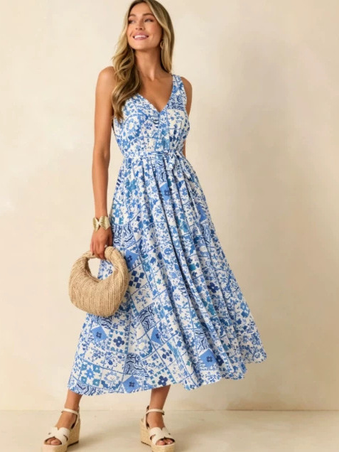 Vestido de Verano 2026 de Tall - Linen Dress Wrap reseña y precio