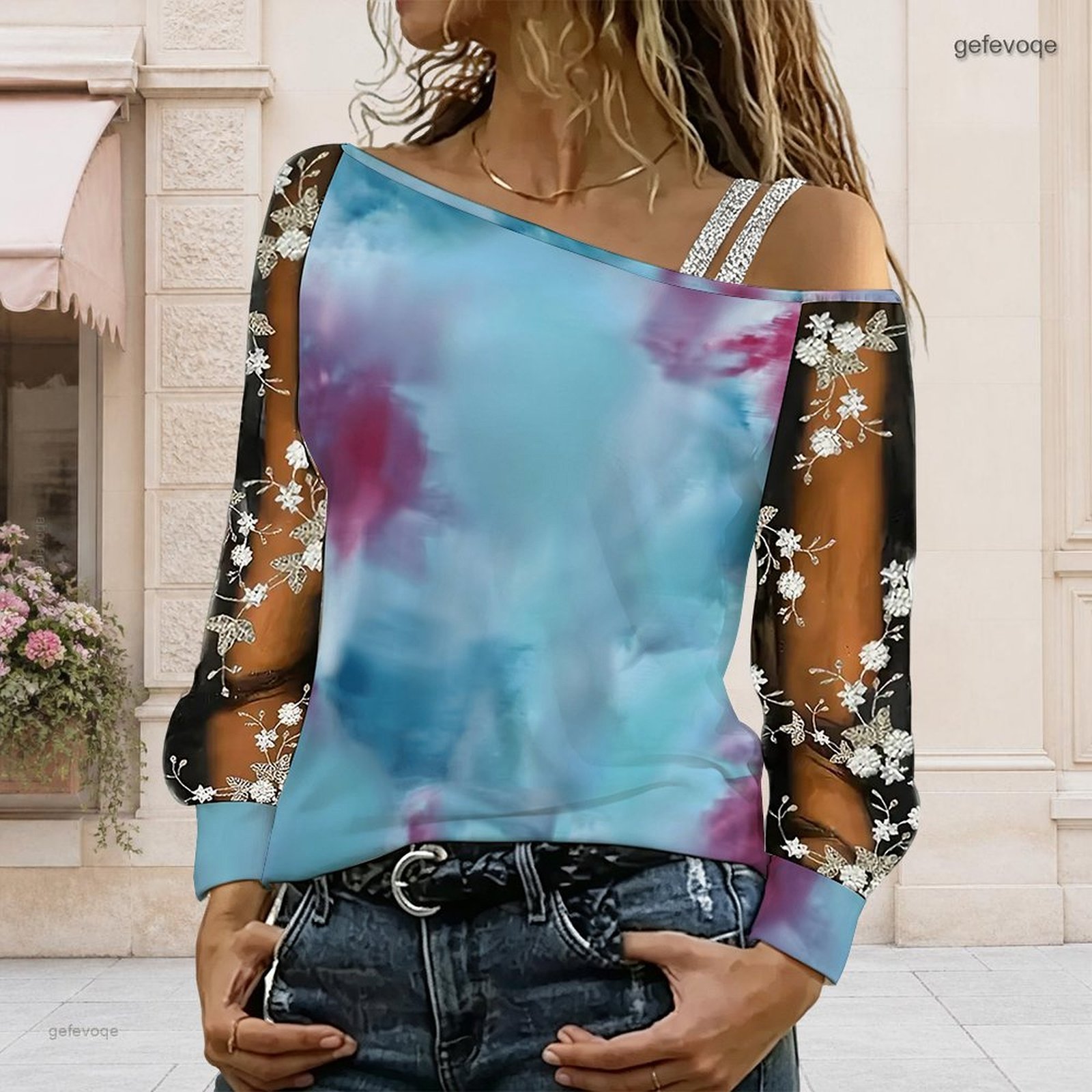 Blusa de Mujer con Hombros Des - Blouse Off Shoulder reseña y precio