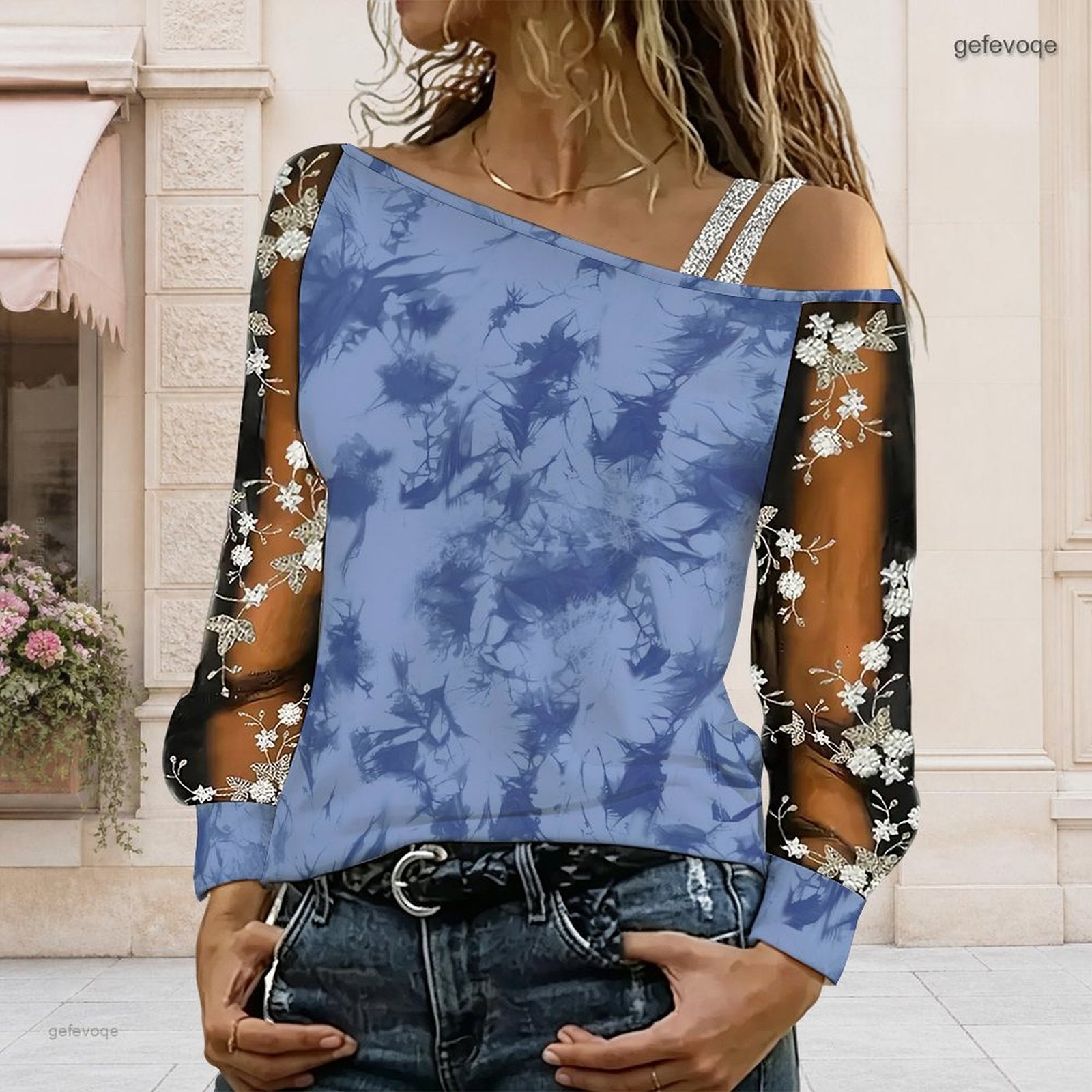 Blusa de Mujer con Hombros Des - Blouse Off Shoulder reseña y precio