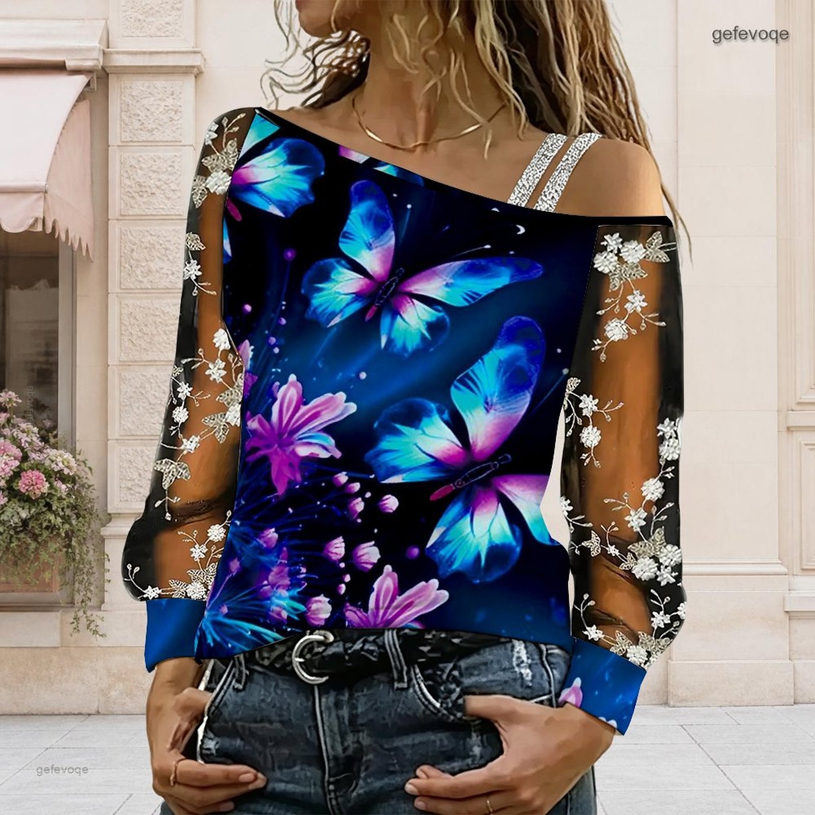 Blusa de Mujer con Hombros Des - Blouse Off Shoulder reseña y precio
