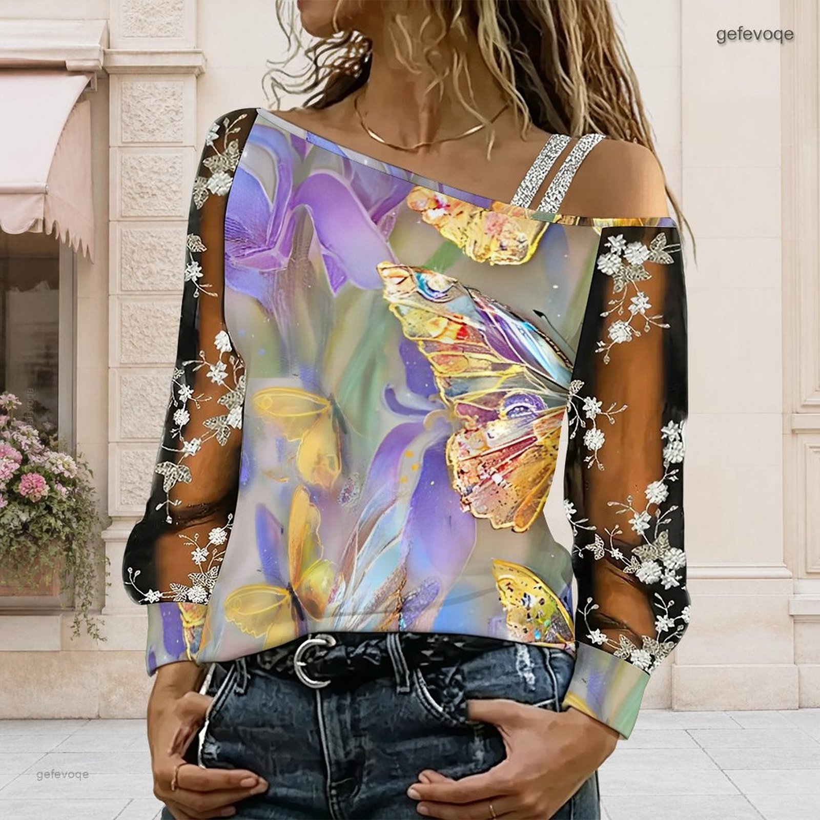 Blusa de Mujer con Hombros Des - Blouse Off Shoulder reseña y precio