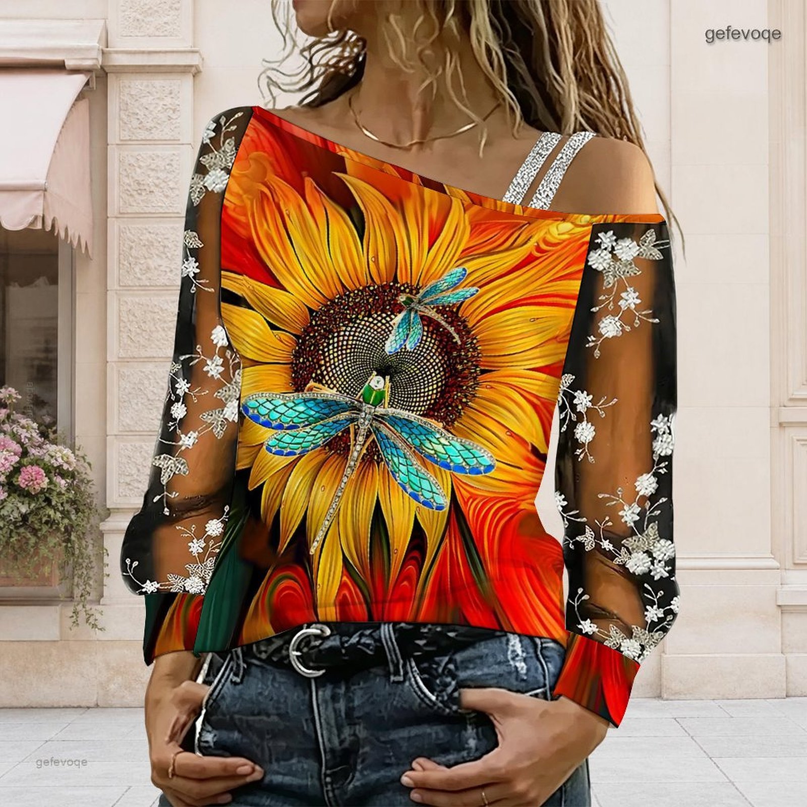 Blusa de Mujer con Hombros Des - Blouse Off Shoulder reseña y precio